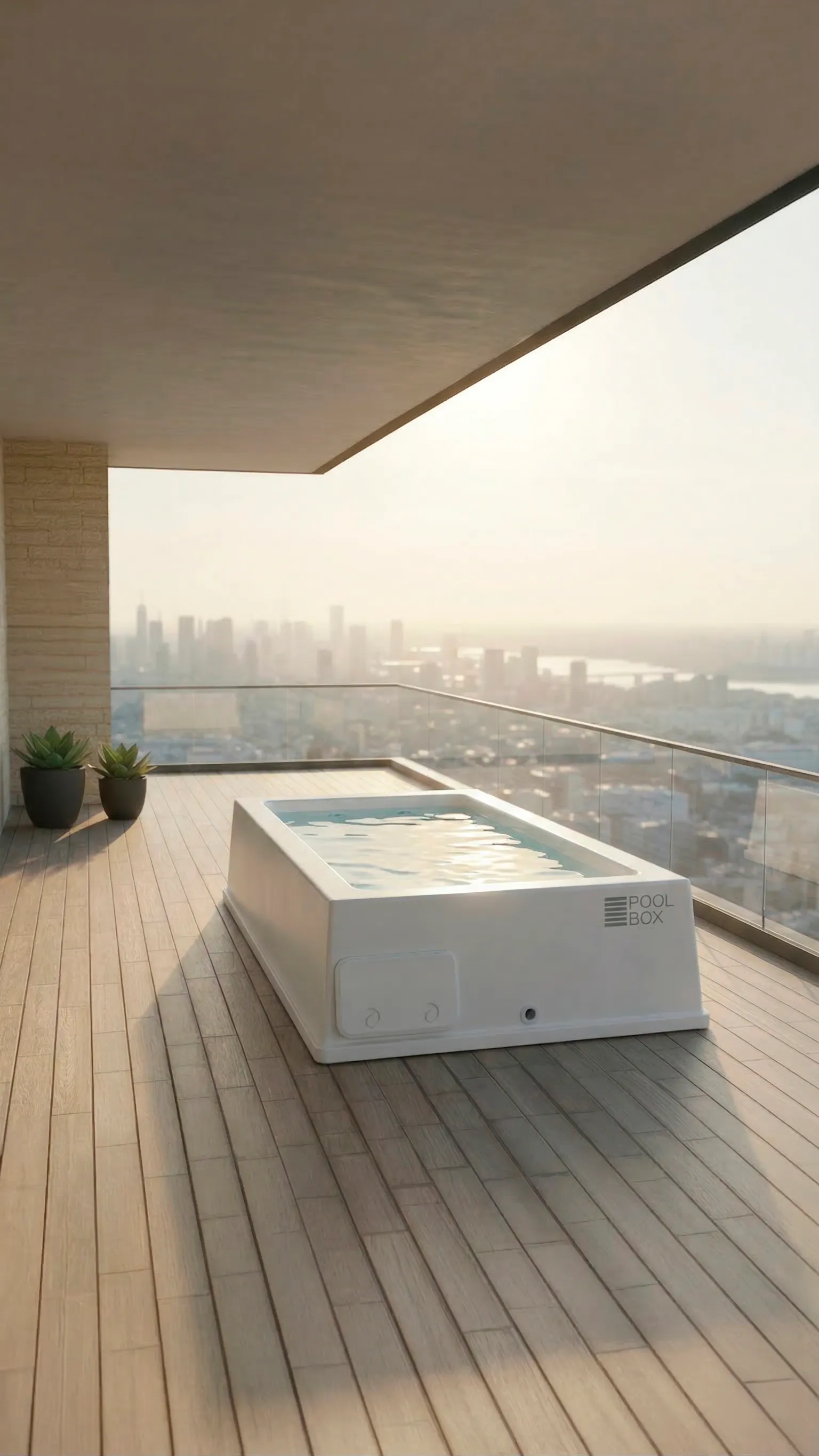 Mini piscina en Balcón