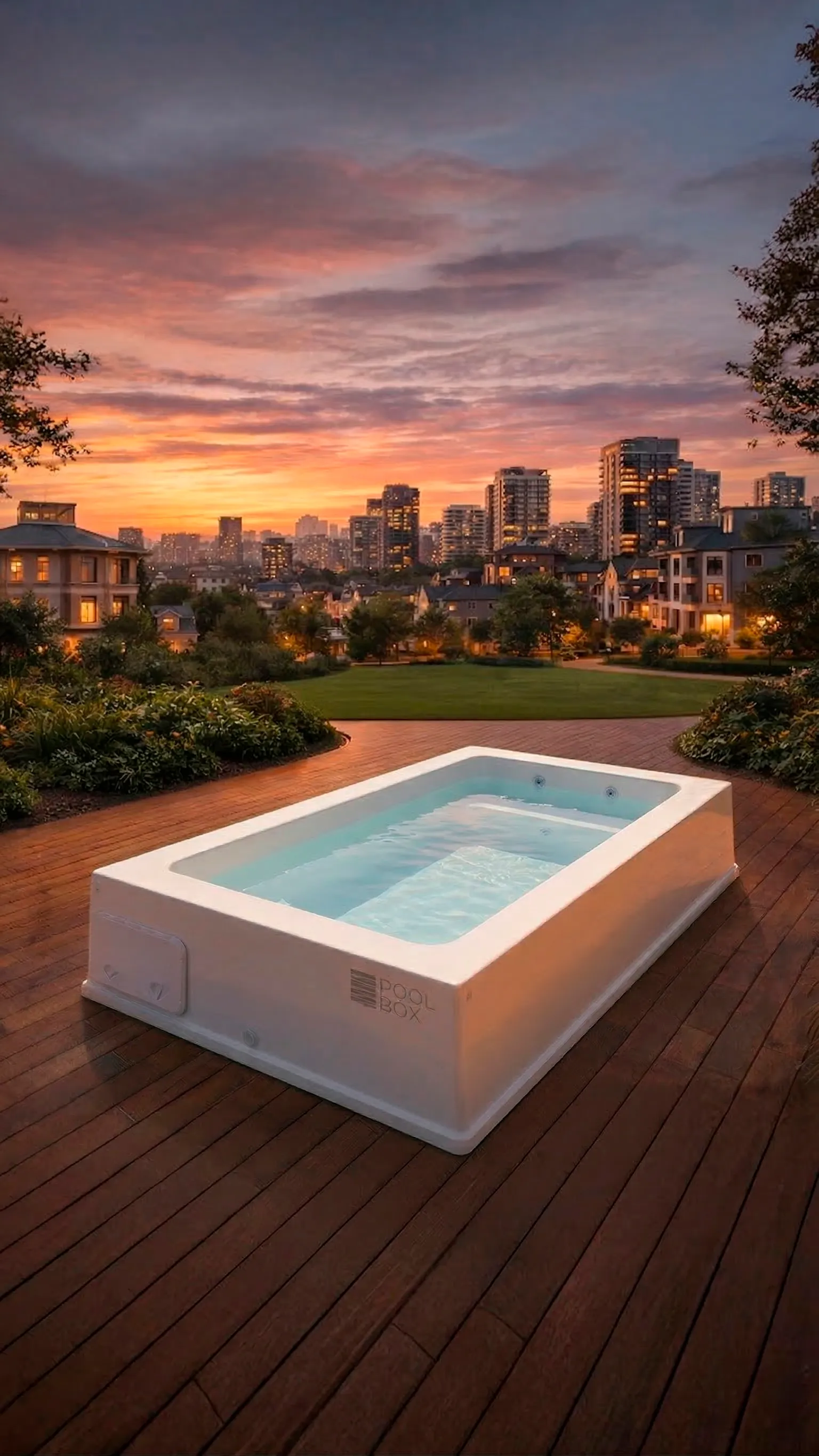 Mini piscina en Deck