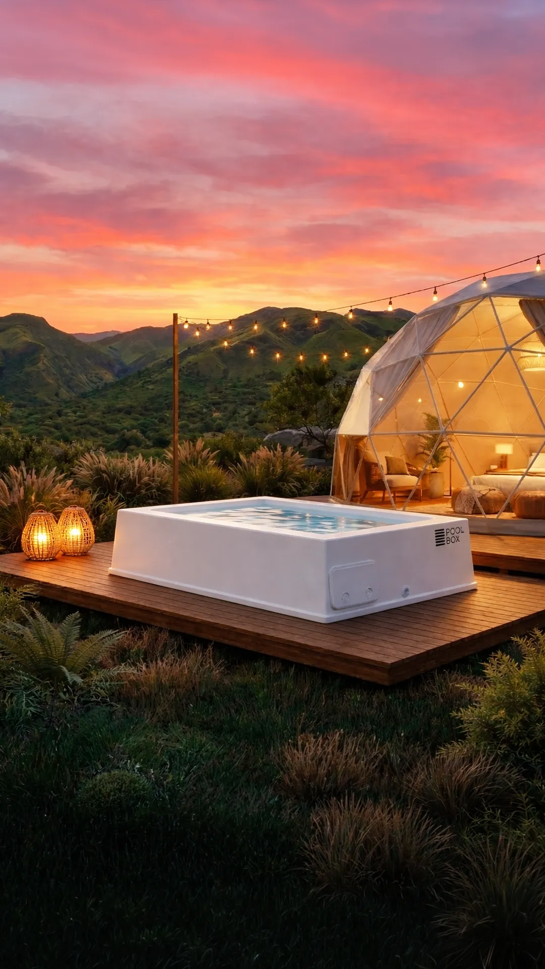 Mini piscina en Domos